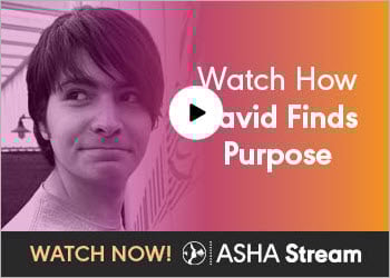 Watch David’s story and see how your support helps real people find their voices
